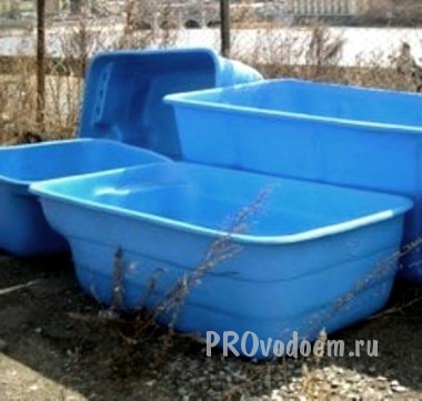 Пластиковый бассейн-пруд на 2300 литов