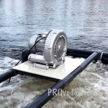 Вихревой компрессор для пруда на 18000 литров