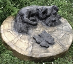 Крышка собака на бетонное кольцо 120 из стеклопластика